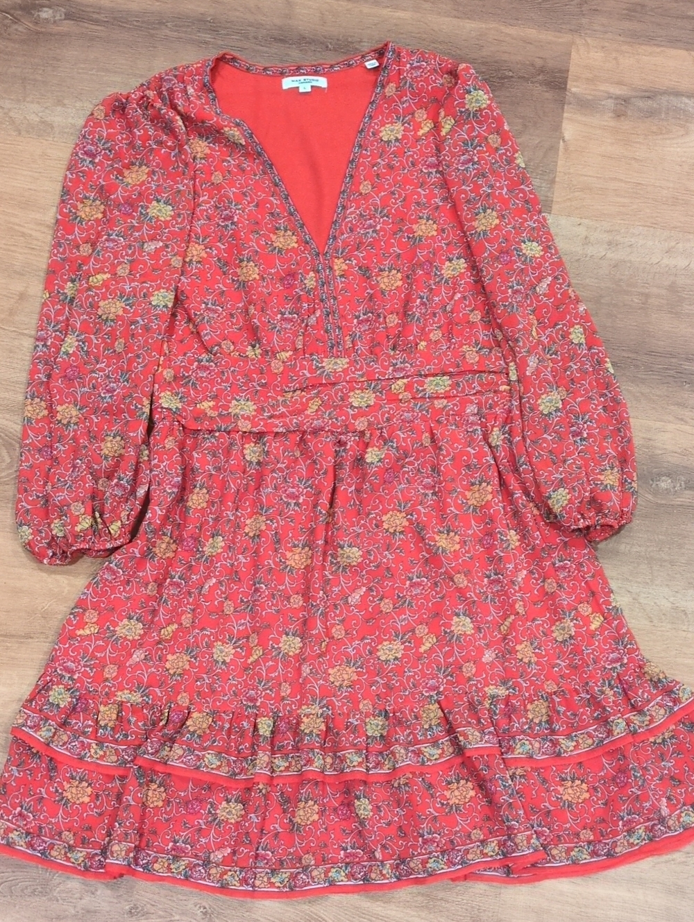 NWOT Max Studios V-Neck A-line Dress